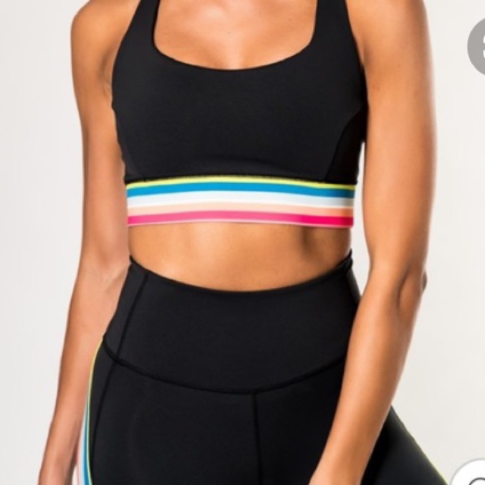 Rainbow sports bra